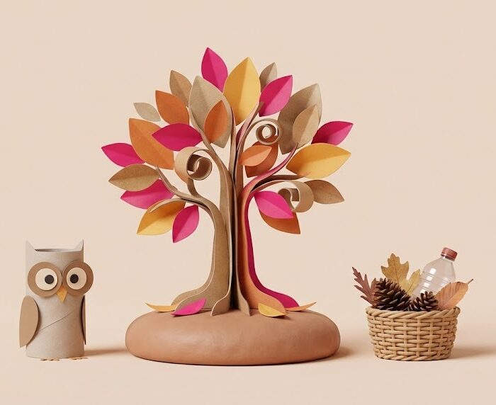 Ideas para decorar el aula en otoño con materiales reciclados